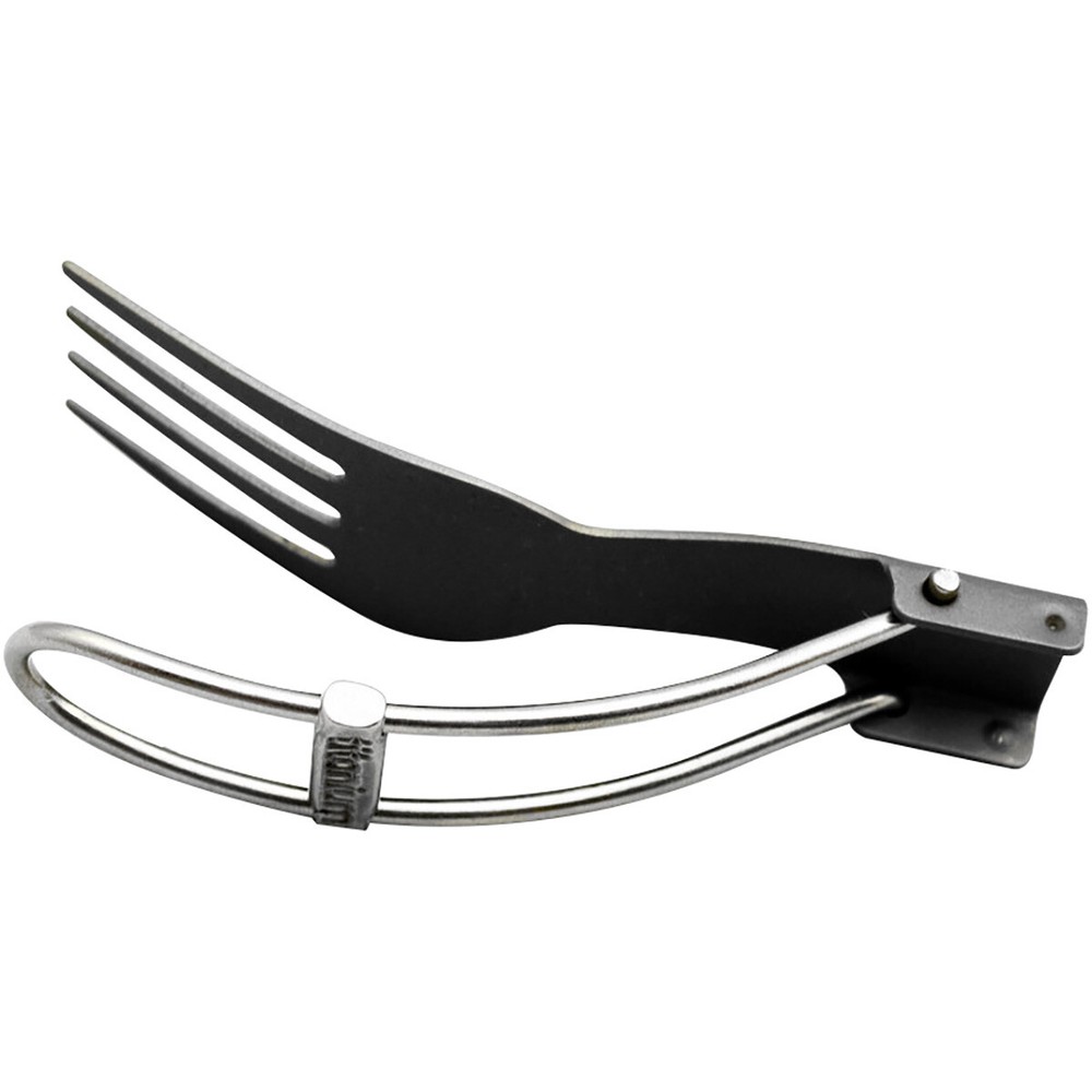 TOAKS Titanium Folding Fork for Outdoor Camping - Silver