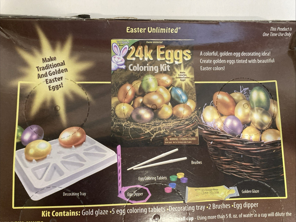 EGG COLORING DYE KIT - 24 KARAT - NIB - 3 BOXES