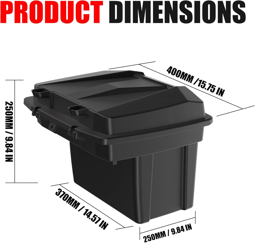 20L Waterproof UTV Cargo Box for Can-Am Defender/Commander with Tool Tray