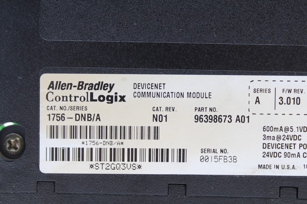 Allen-Bradley 1756-DNB /A ControlLogix DeviceNet Communications Module
