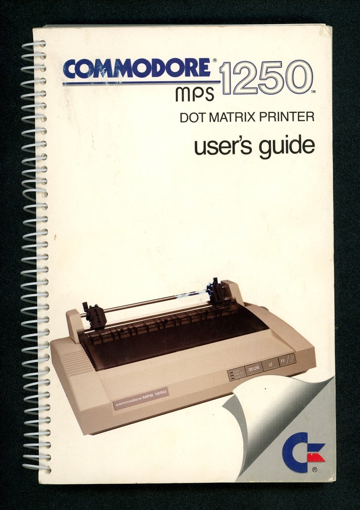 Commodore MPS 1250 Dot Matrix Printer User's Guide