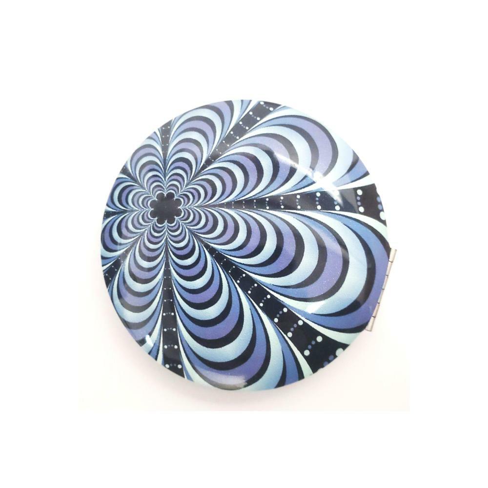 Kingsley Compact Mirror- Blue