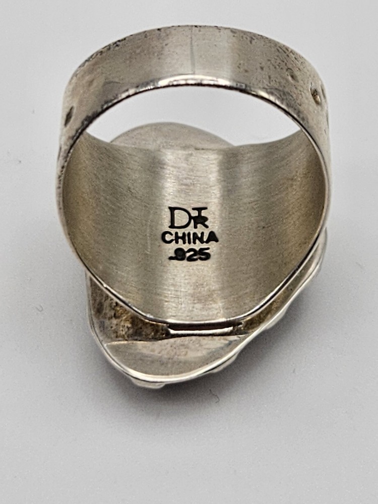 Jay King DTR Sterling Silver Natural Stone Ring Size 10