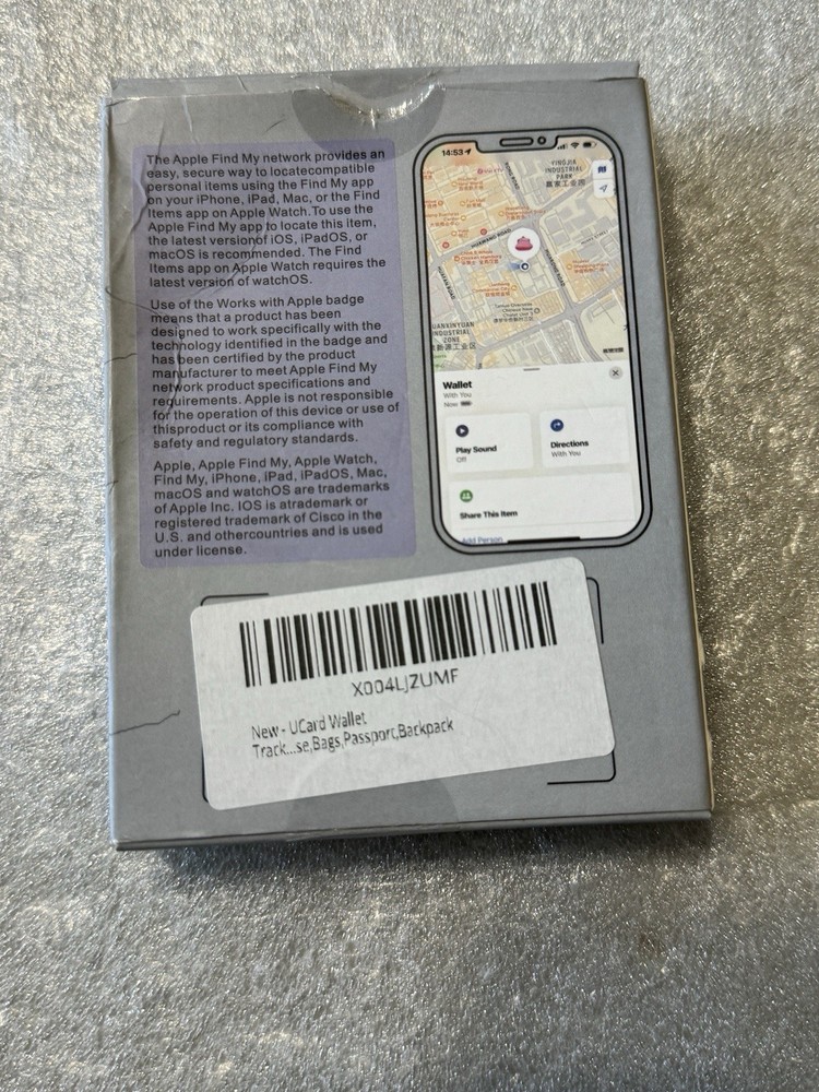 Apple Find My Compatible Wallet Tracker