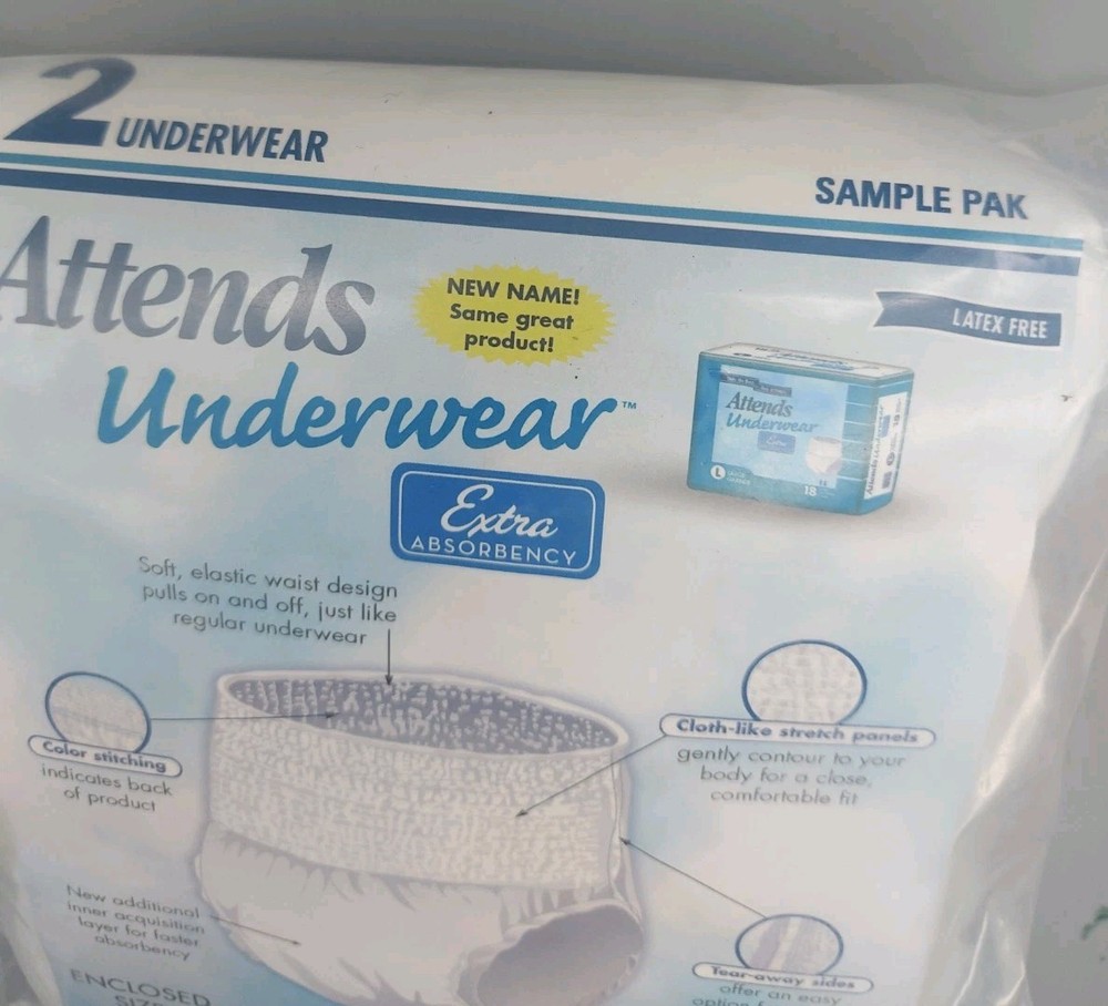 Attends Underwear Sample 2 Pak