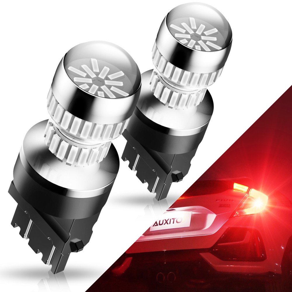 4pcs AUXITO LED Brake Stop Tail Light Bulbs 3157 3057 3357 3156 Red Turn Signal
