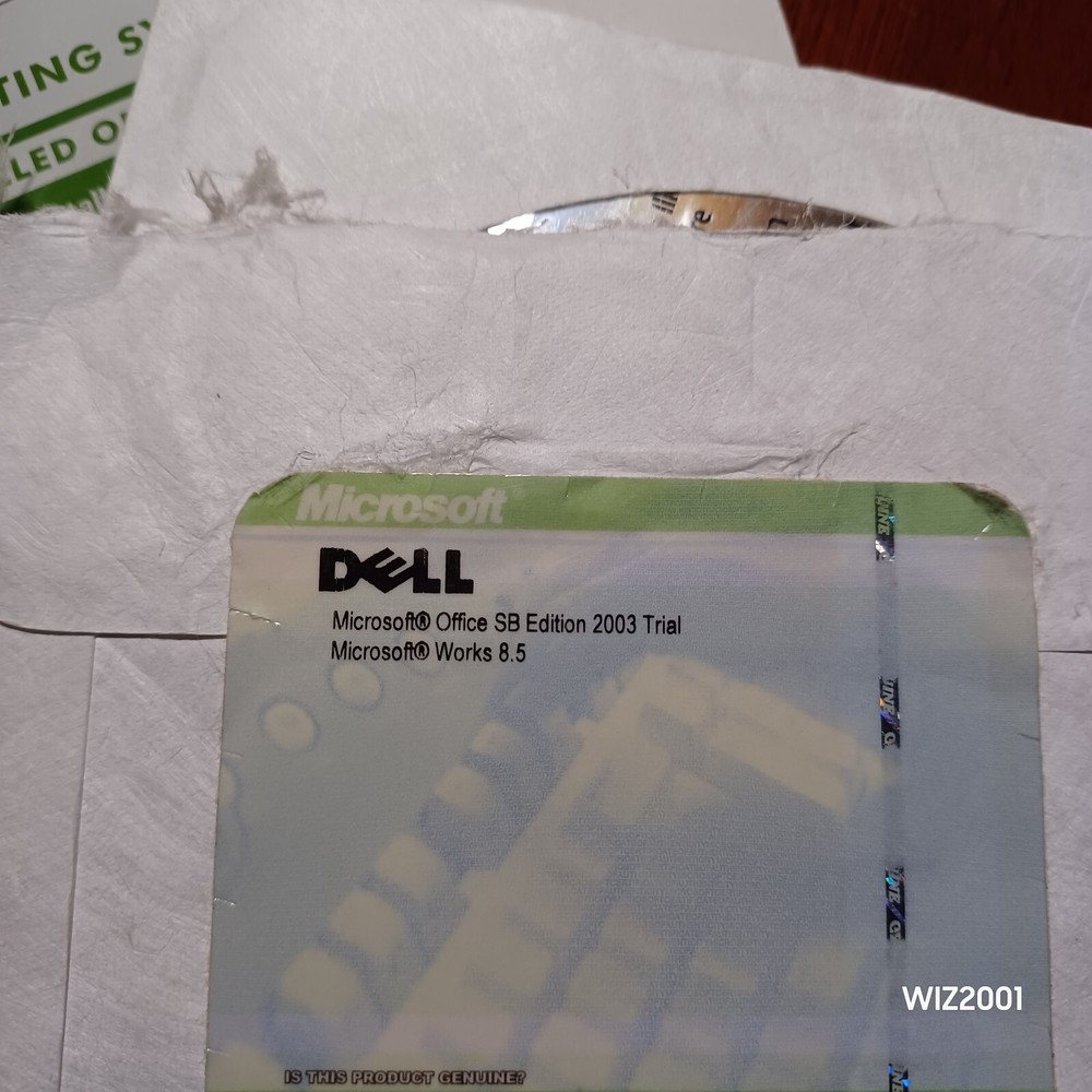 Genuine Microsoft Works 8.5 With Tracking ID & Office 2003 Trial Read Descriptio