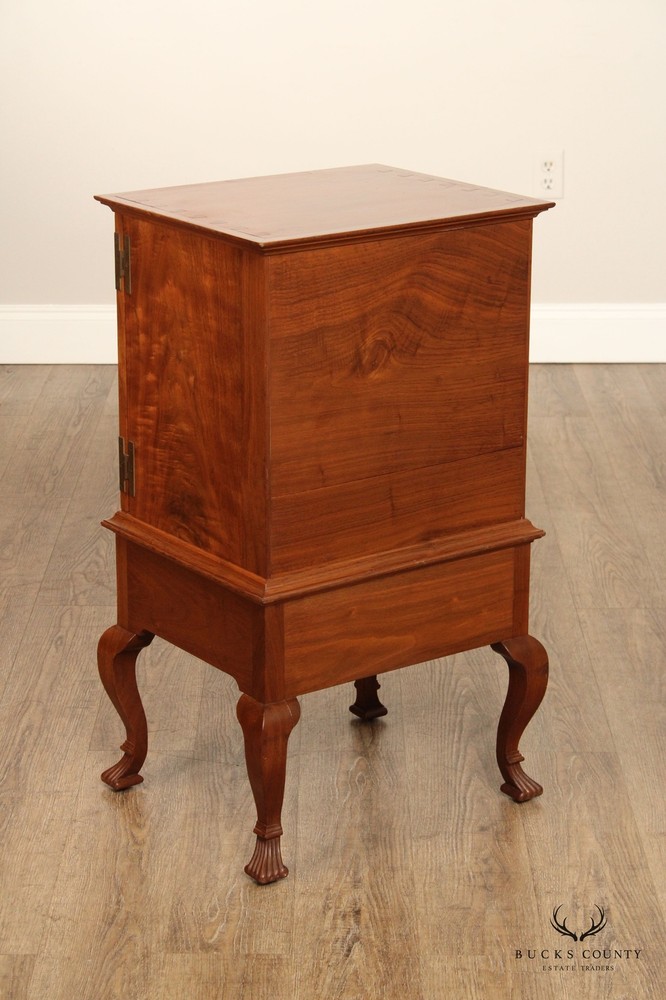 Bench Made Pennsylvania Walnut Spice Or Valuables Chest