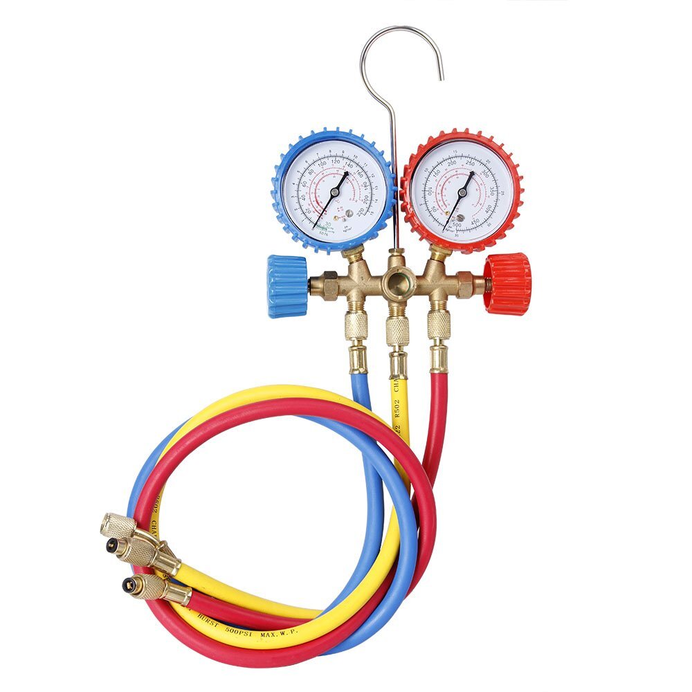 AC Diagnostic Manifold Freon Gauge Charging A/C