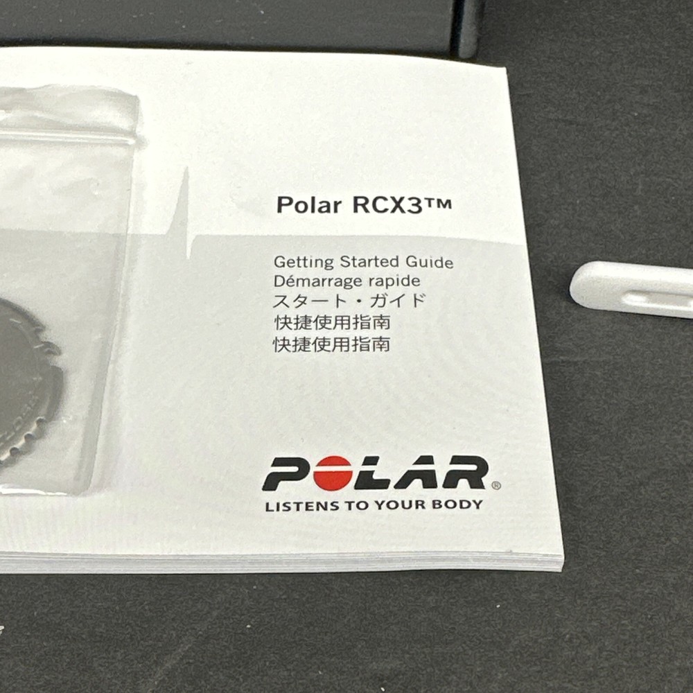 Polar RCX3 Run Needs Battery White With Instruction Manual