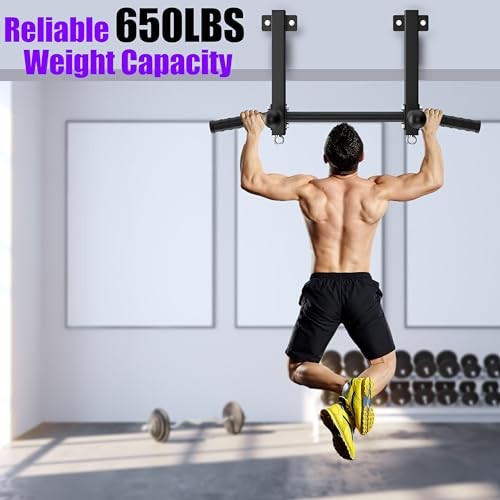 Joist Mounted Pull Up Bar, 650lbs Heavy Duty Strength Training Pullup Bars,