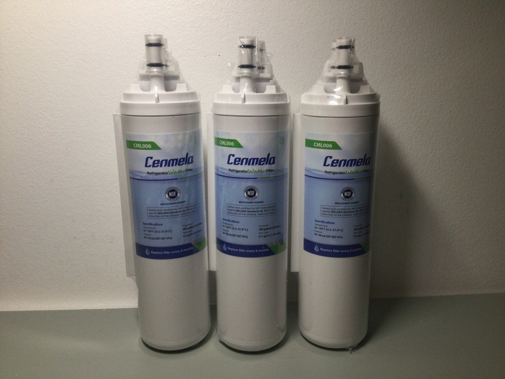 3 Pack WF3CB Refrigerator Water Filters For Frigidaire Pure Source 3 CML006