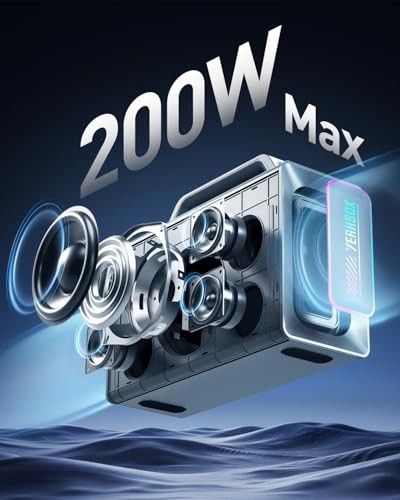 Thunder 500 Party Speaker – 200W Max Power Bluetooth PA System with Dual