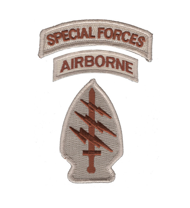 4.5" ARMY SPECIAL FORCE SSI PATCH TAB EMBROIDERED PATCH