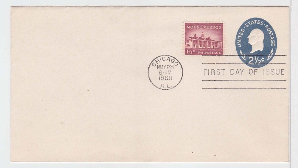 TurtlesTradingPost - George Washington Envelope #U542 FDC 1960