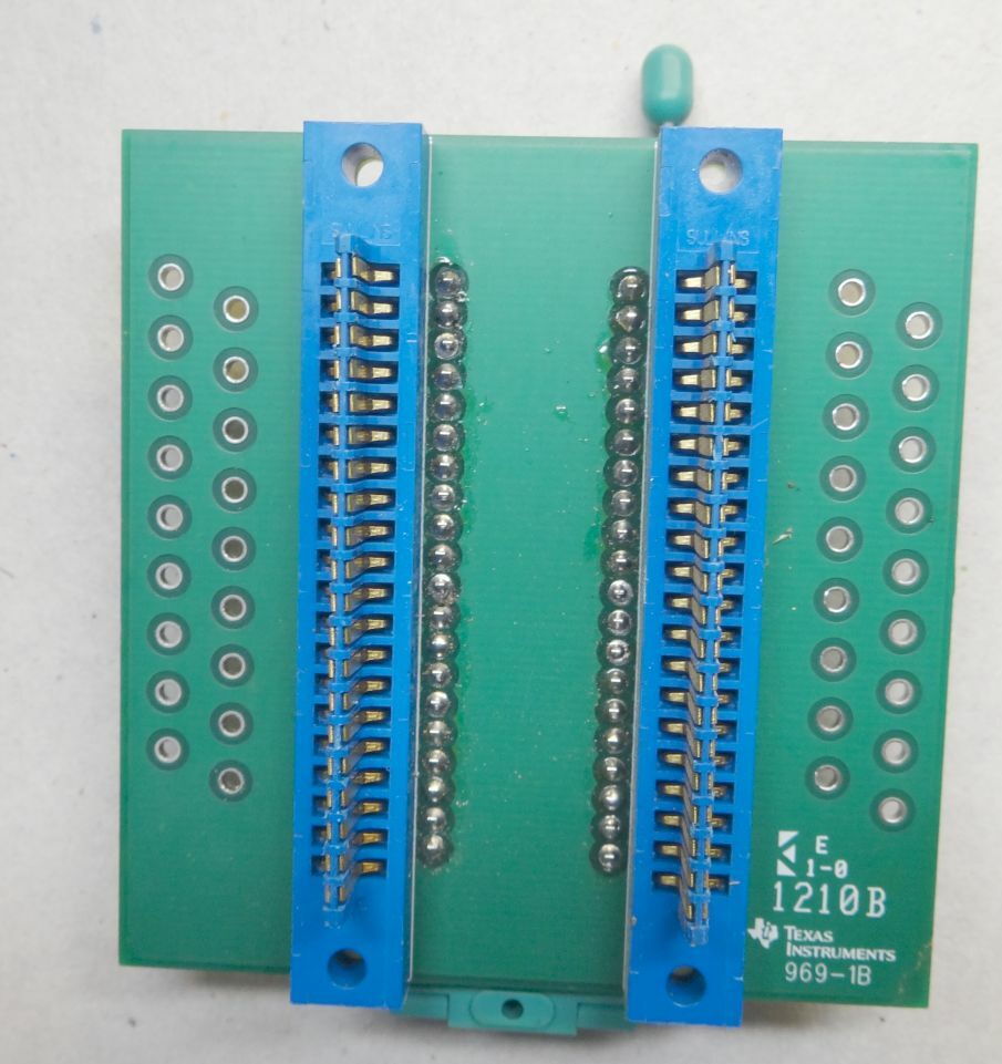 Texas Instruments NVSRAM Manual Adapter Board 1210B