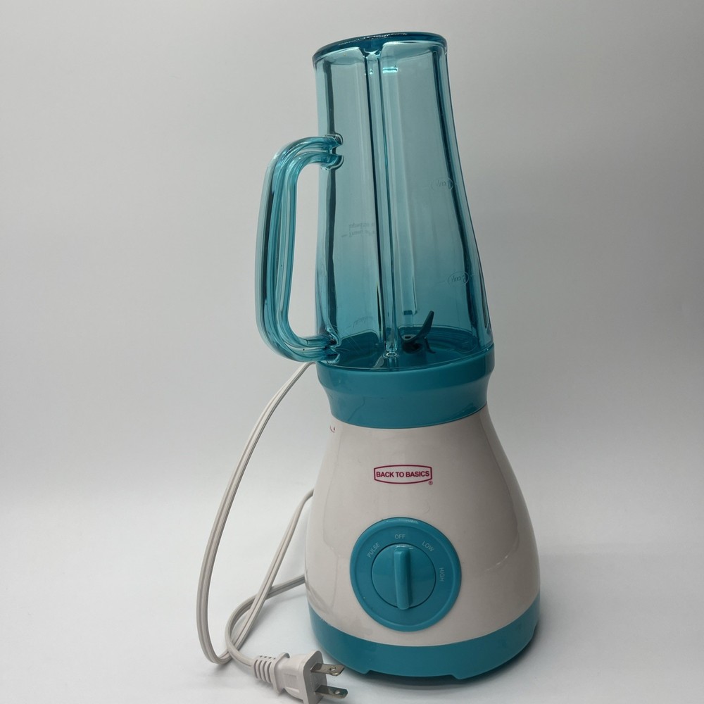 Back to Basics Blender Express Compact Blender Light Blue White Tested Working