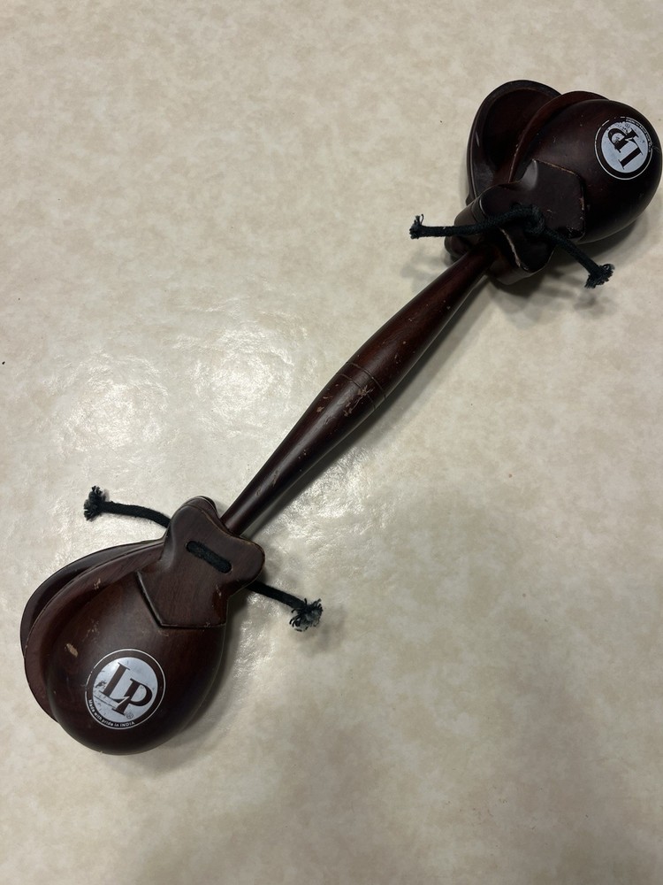 LP Latin Percussion Two Sided Double Castanets EUC