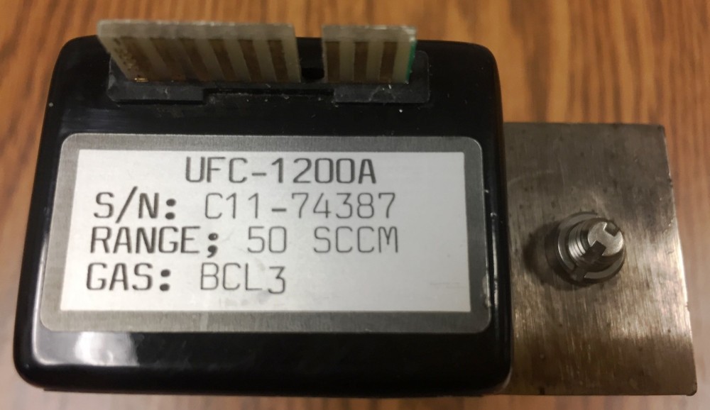 UNIT UFC-1200A, 50 SCCM, BCL3, Mass Flow Controller Used