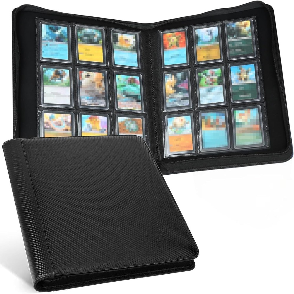 Toploader Binder, Holds 288 Toploaders, 9 Pocket Top Loader Binders