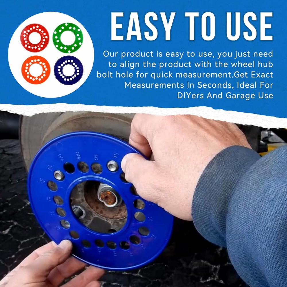 Wheel Bolt Pattern Template Tools For Measure Layout Pattern 4 5 6 Lug Setups