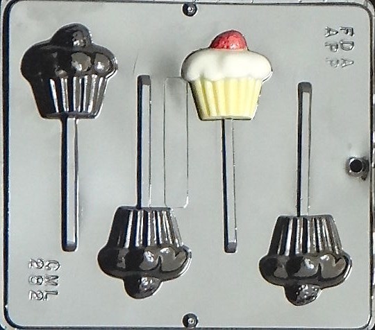 Cupcake Lollipop Chocolate Candy Mold  282 NEW