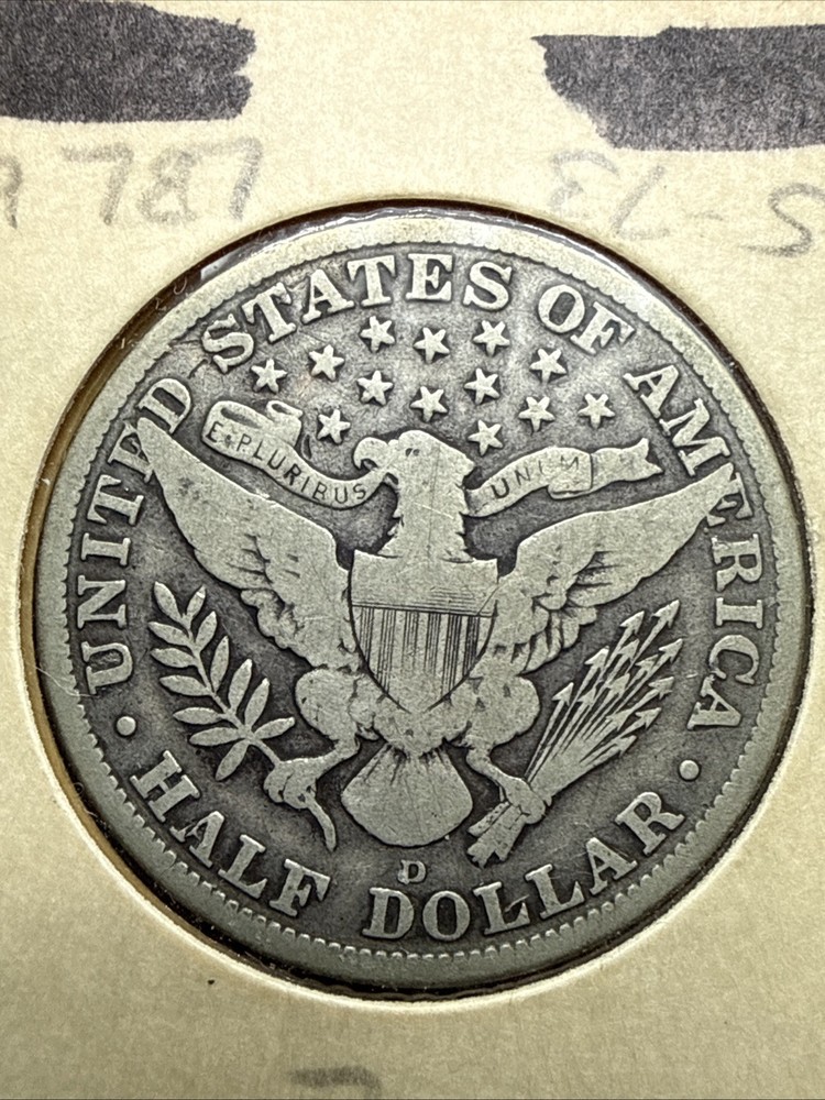 1915-D Barber Half Dollar Nice Original