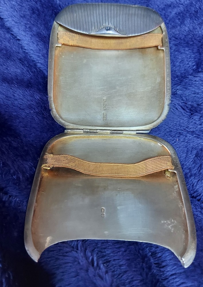 Art Deco Cigarette Case 925 Gresham Spring Hinges 3.6 Oz
