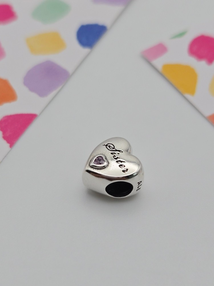 Authentic Pandora Silver Sister moment Charm