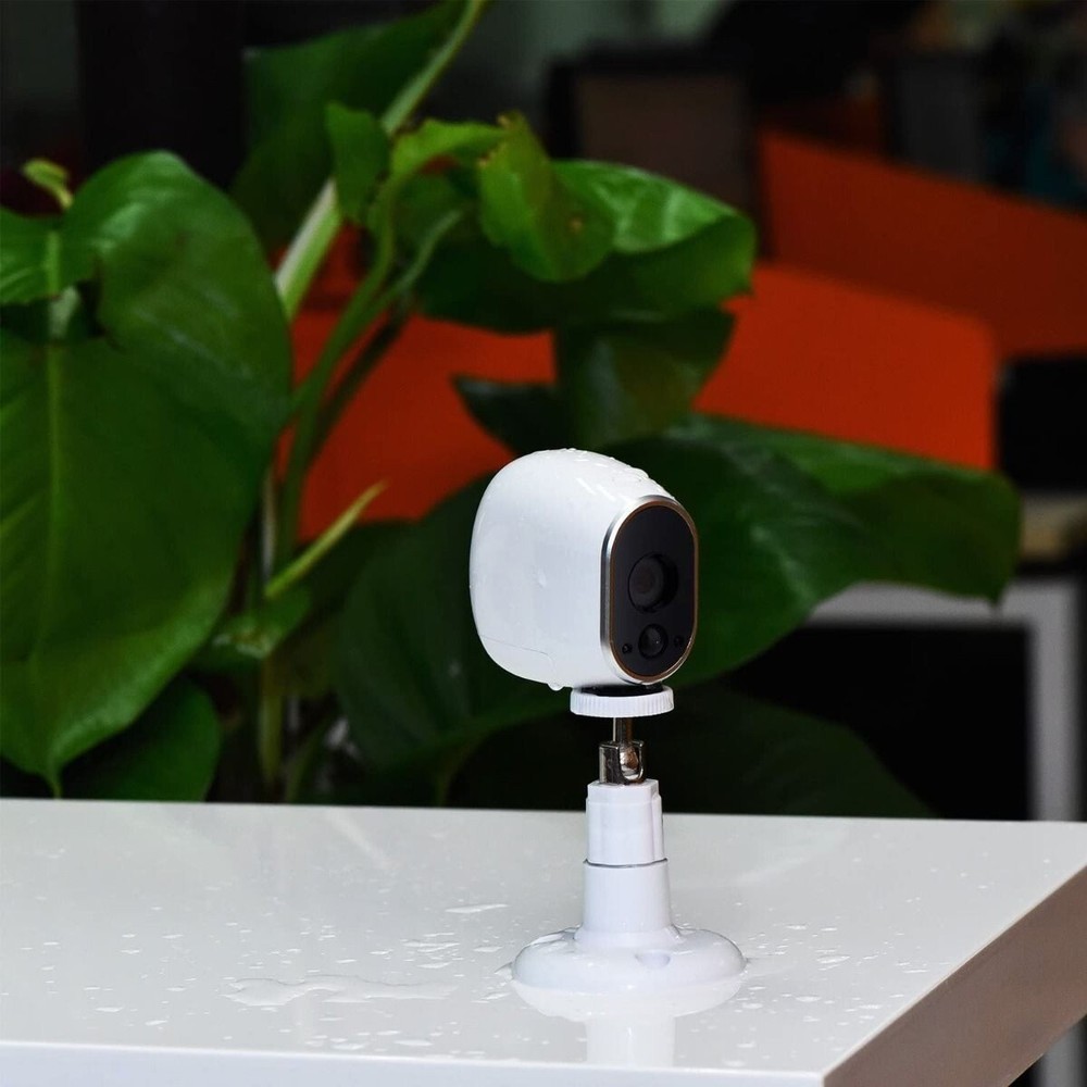 Adjustable Security Camera Wall Mount Bracket - 360 Degree Swivel Support