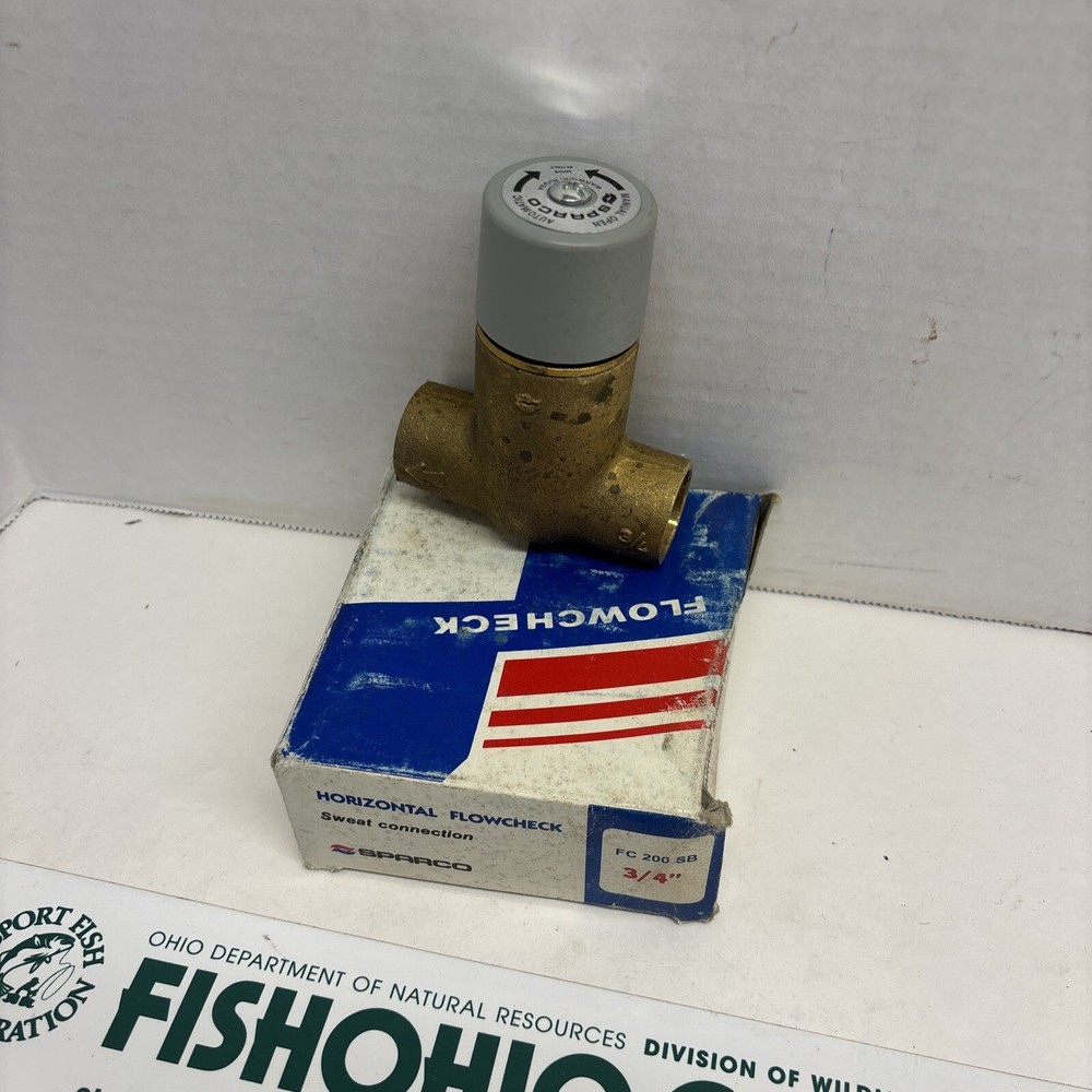 SPARCO FC 200 SB HORIZONTAL FLOWCHECK 3/4" SWEAT CONNECT