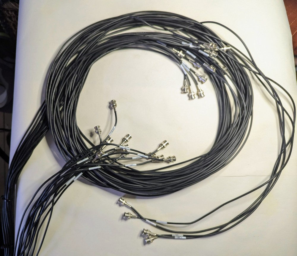 Gepco Video BNC bundle for patch panel, 47 Channels, 22ft - various lengths