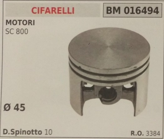 3384 Complete Piston Engine CIFARELLI SC 800 D. 45