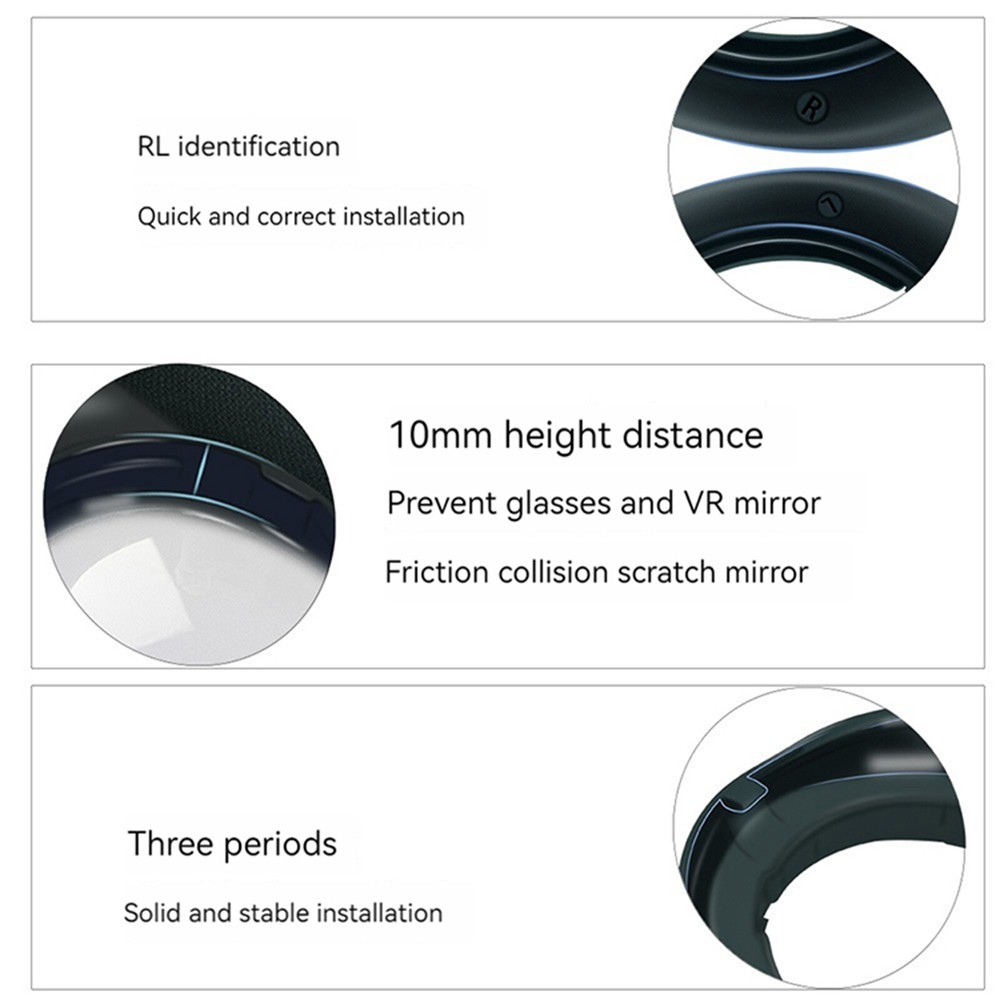 Lens Frame Scratch-resistant Integrated Frame For Quest 3 VR Glasses Myopia