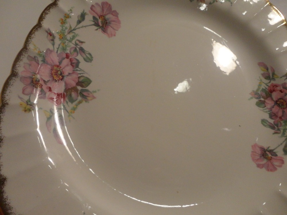Limoges Wild Rose Serving Platter - 13 1/2"