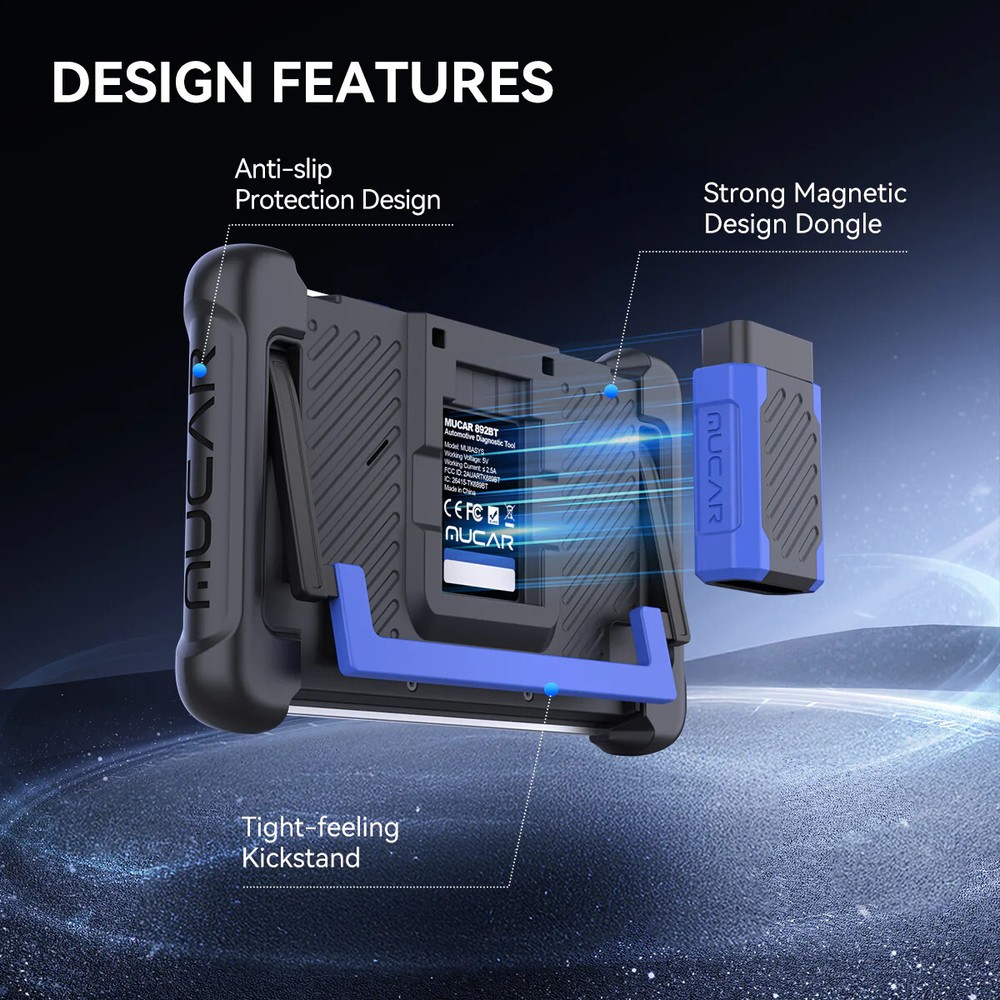 MUAI Diagnostic Scanner MUCAR 892BT Active Test ECU Coding Scan Tool CANFD/DOIP