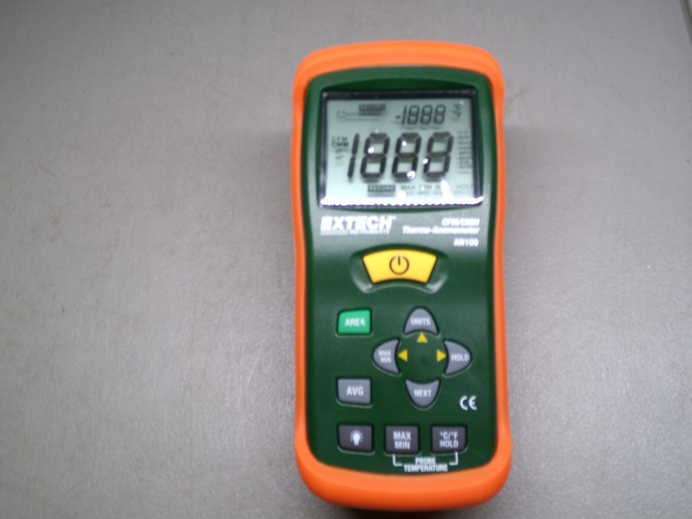 EXTECH INSTRUMENTS AN100 CFM/CMM THERMO-ANEMOMETER