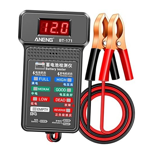 12V Car Battery Tester Digital Alternator Voltage-Analyzers Diagnostic Tool