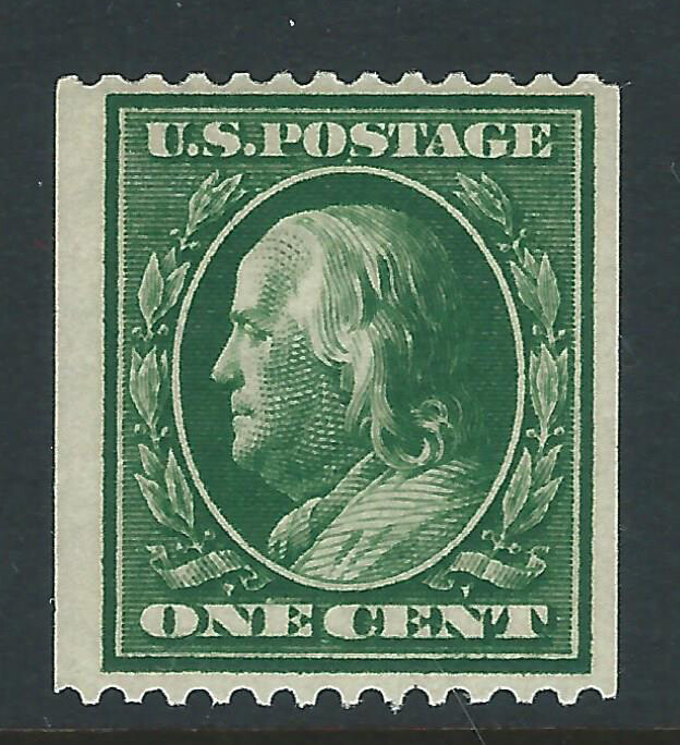 Bigjake:#385, 1 cent Franklin Coil   *NH