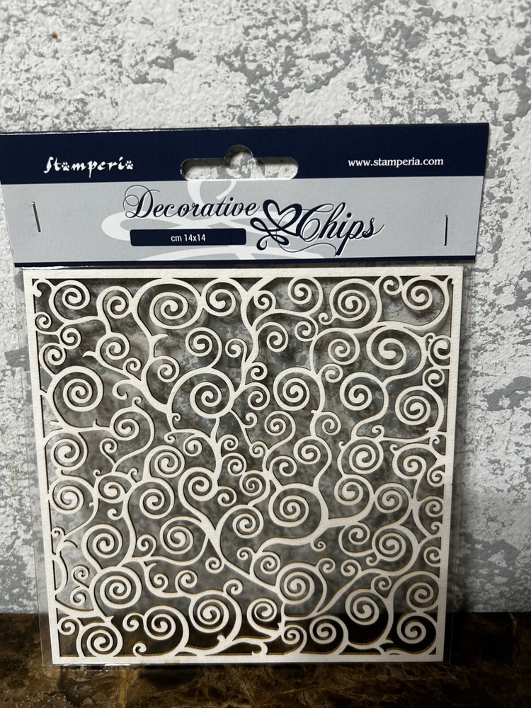 Stamperia Decorative chips light chipboard