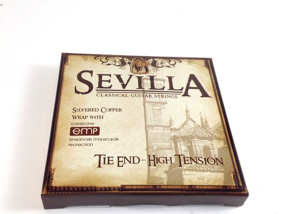 Sevilla Guitar Strings Classical 2 Sets Tie End High Tension EMP Coat