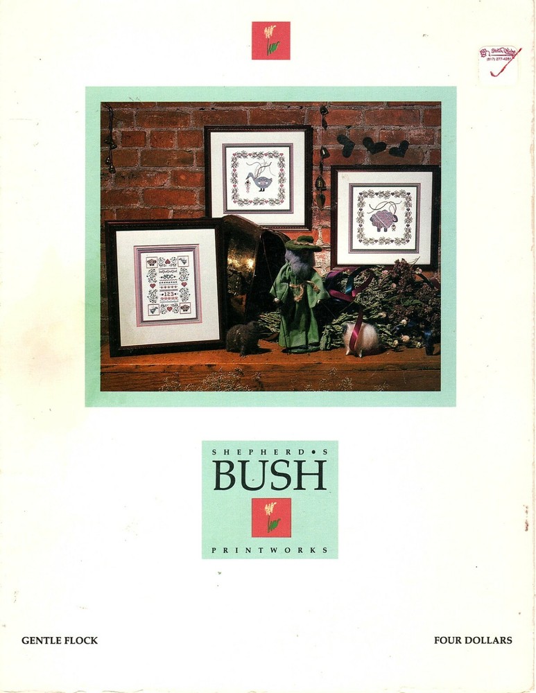 Shepherd's Bush Gentle Flock Sampler Pattern for Counted Cross Stitch 1988