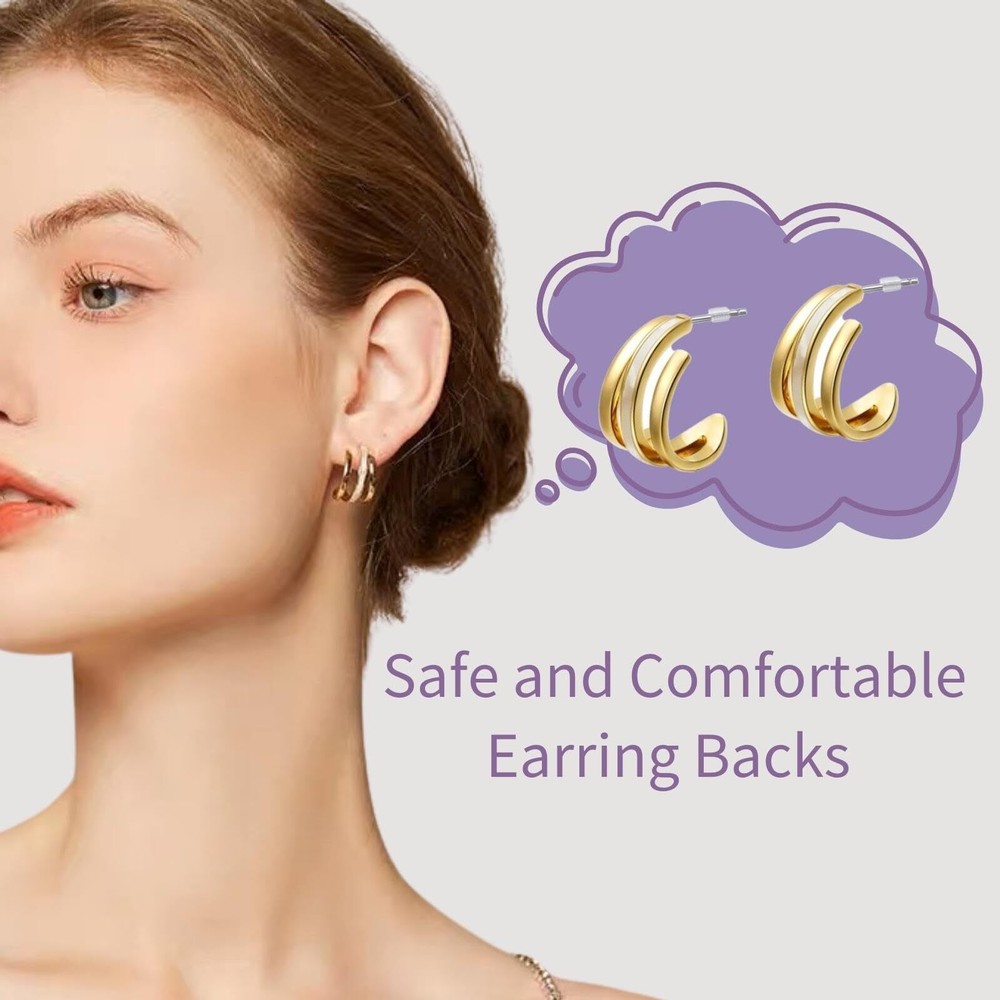 1000 Pcs Silicone Earring Backs Soft Earring Stoppers for Stud Post Fishhook