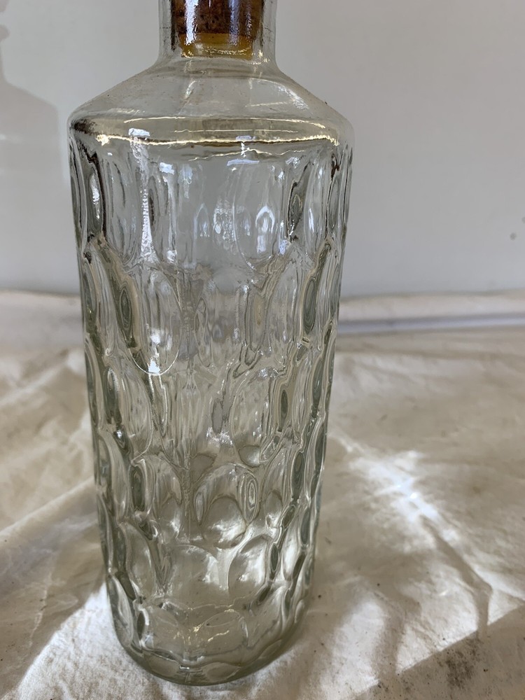 Midcentury Clear Glass Decanter