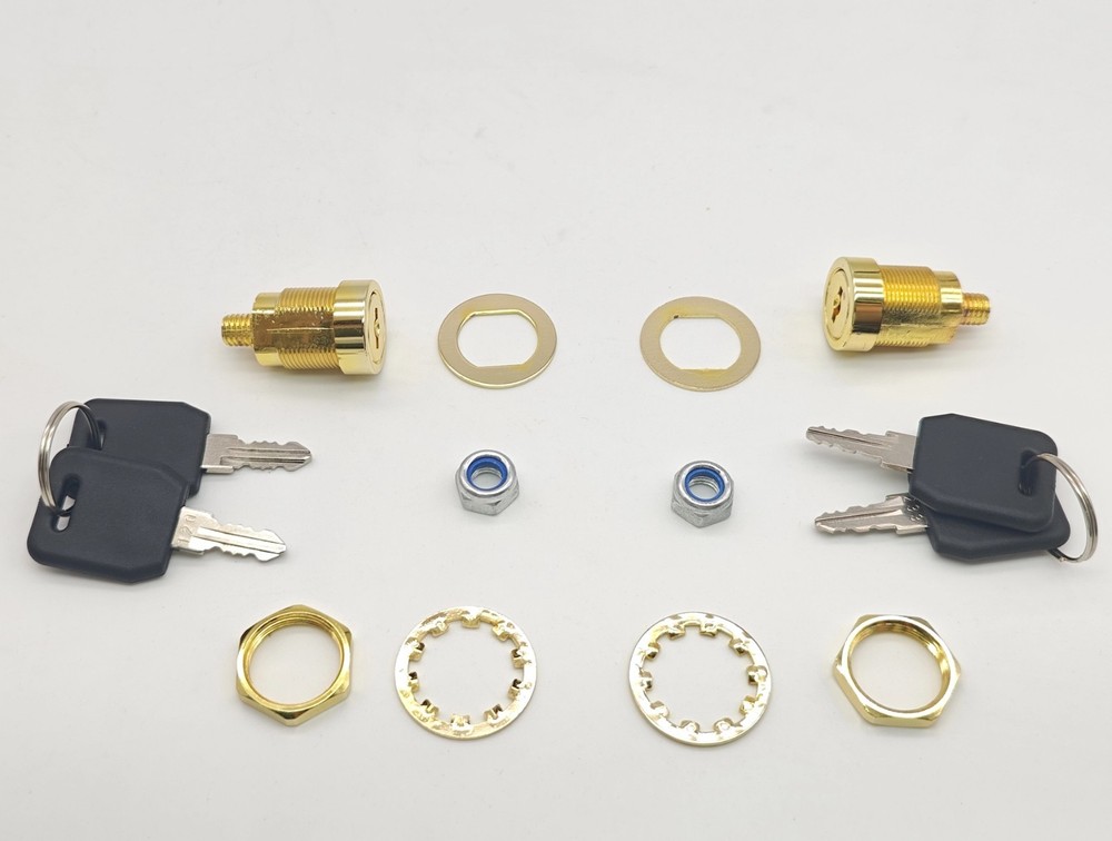 Armstrong Replacement Locks for Stack-On Safes (2-Pack), Brass Finish