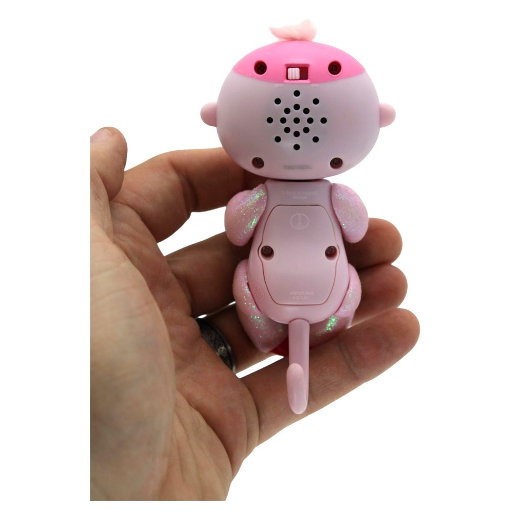 WowWee Fingerlings Interactive Baby Sloth Toy Melody Pink Glitter