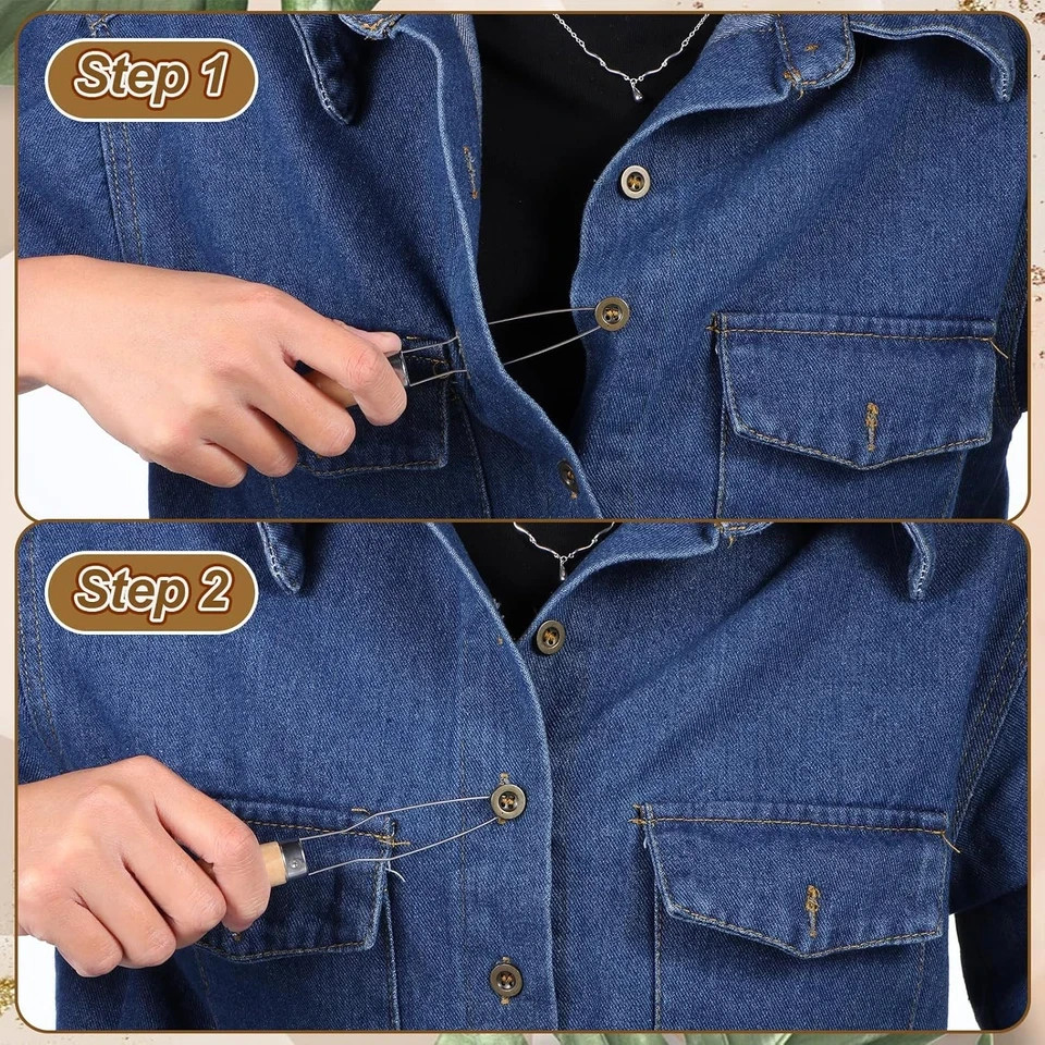 3Pcs Button Hook and Zipper Pull Helper, One Hand Button Assist Device Dressing