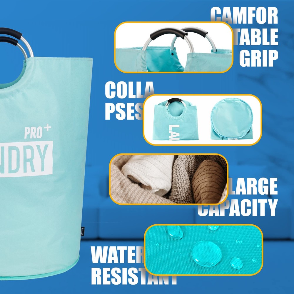 Super Large 150L Laundry Hamper , Waterproof Laundry Basket, Clothes Hamper S...