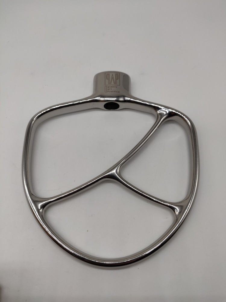 Stainless Steel Paddle Attachment for Kitchenaid Mixer Rounded Edge