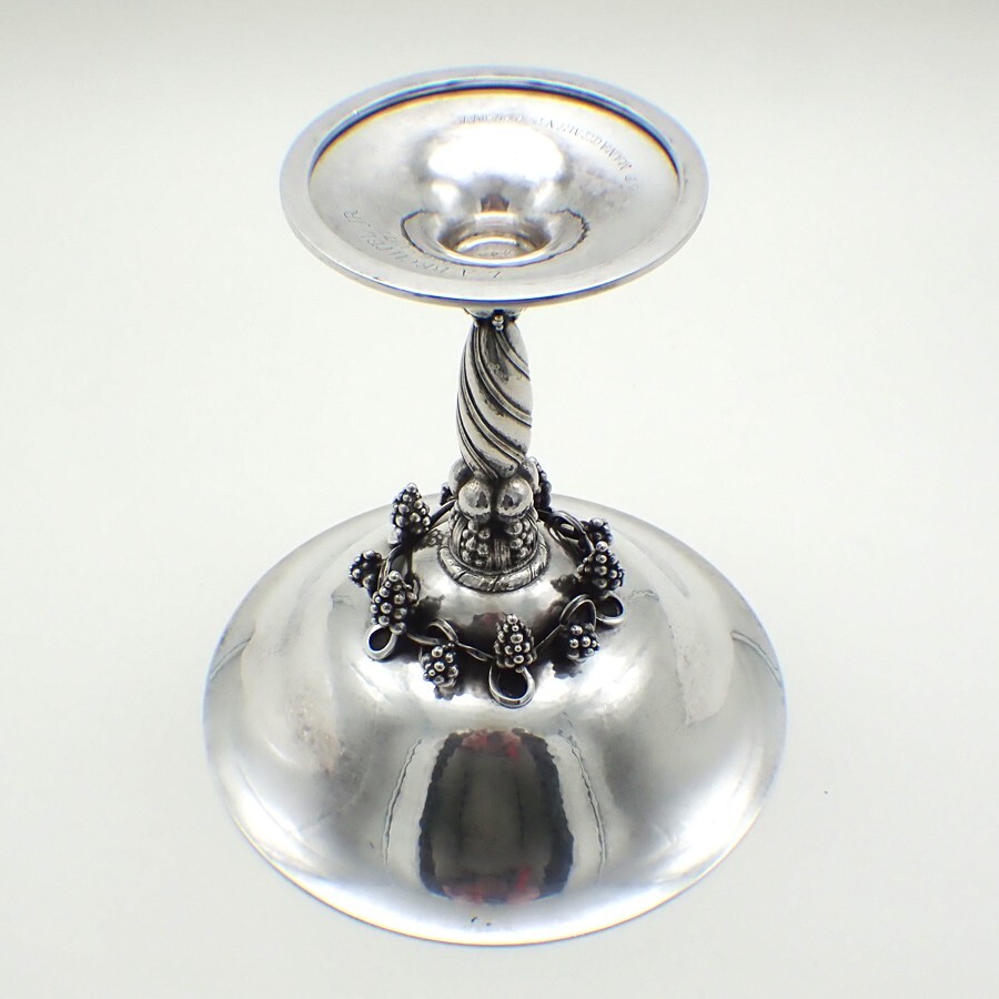 Georg Jensen Grape Tazza 263B Sterling Silver Denmark